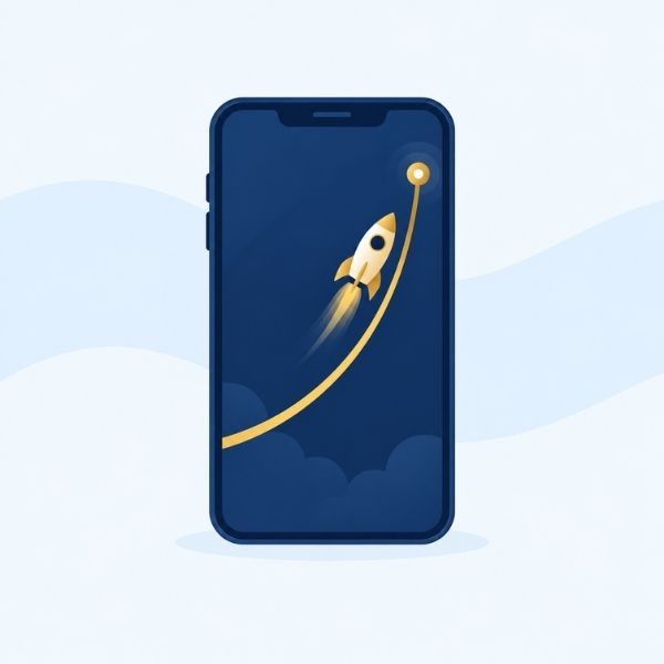Online crash game on a smartphone