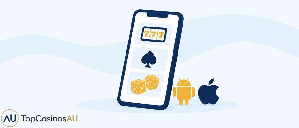 Mobile casino games on a smartphone