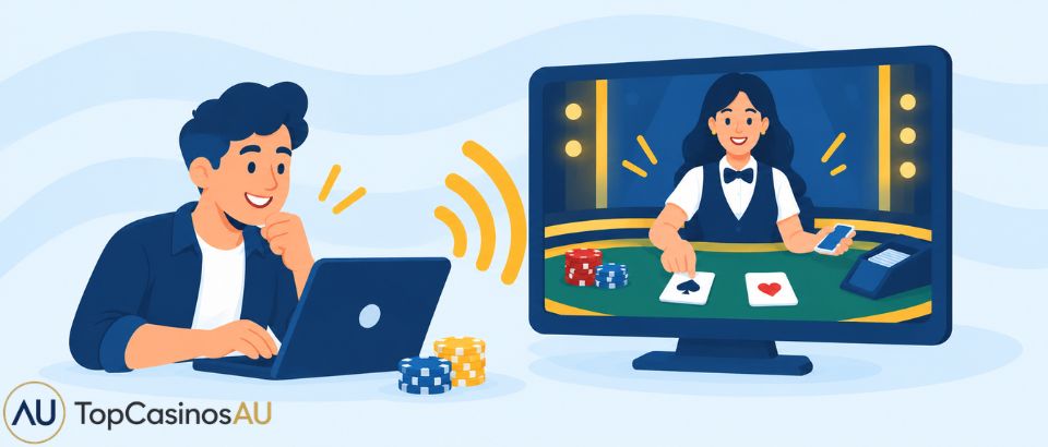 Live blackjack dealer experience